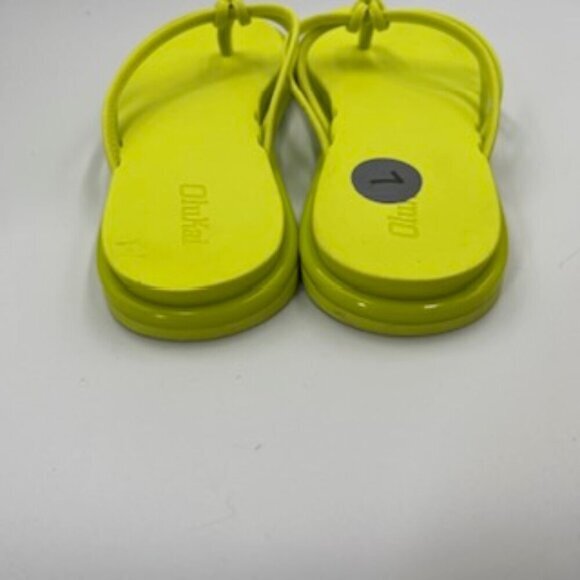 NEW Olukai AKA Citron Sandals Slip On Thongs‎ Women’s Size 6 NWT - Picture 9 of 11
